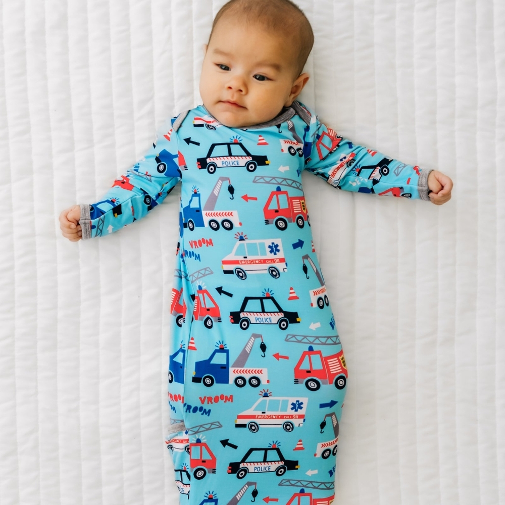 NIB Little Sleepies To The Rescue Infant Gown